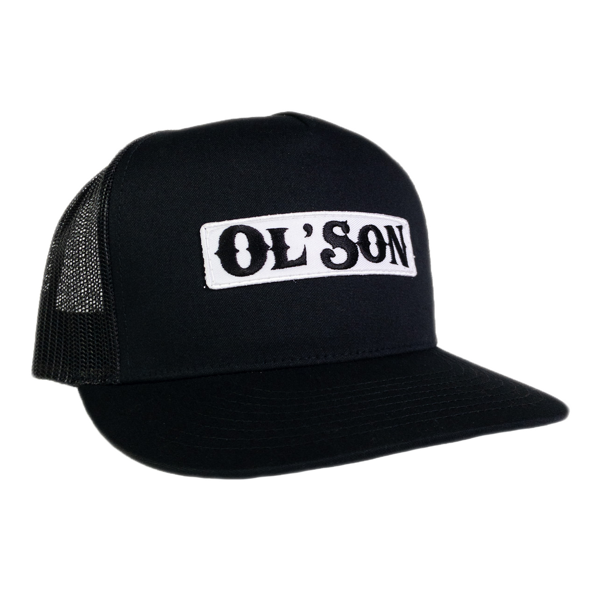 Ol' Son Patch Black Mesh Flatbill